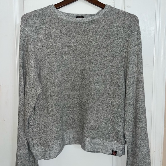 SuperDry Super Soft Crew Jumper in Fargo Grey Marble NWT — Large - Picture 2 of 8